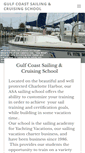 Mobile Screenshot of gulfcoastsailingschool.com